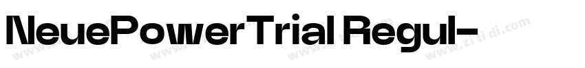 NeuePowerTrial Regul字体转换